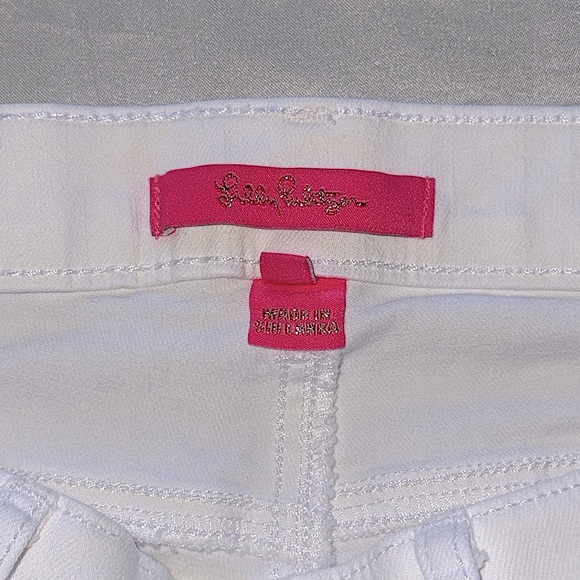 Lilly Pulitzer South Ocean High-Rise Skinny Jeans Resort White Double Raw Hem - Picture 14 of 15
